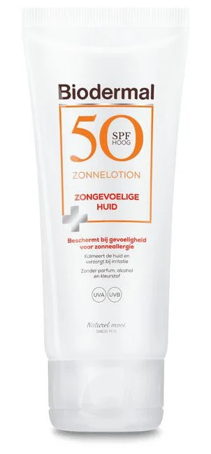 Biodermal Zonnelotion Voor De Zongevoelige Huid SPF50