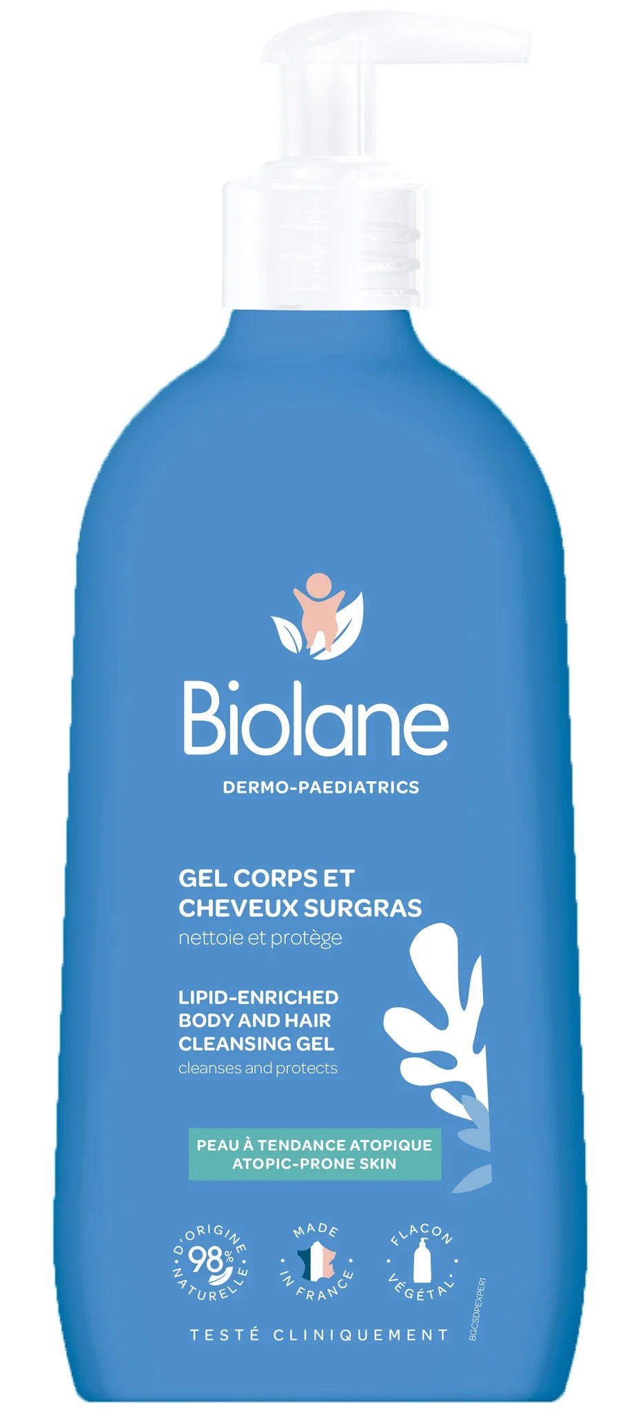 Sữa rửa mặt Biolane Lipid-enriched Body And Hair Cleanser Dermo-paediatrics