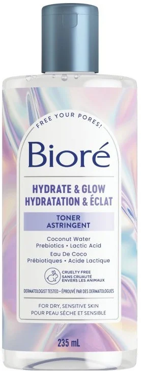 Nước hoa hồng Bioré Hydrate & Glow Toner
