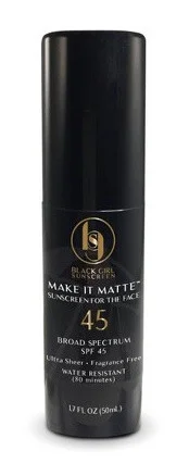 Black Girl Sunscreen Make It Matte