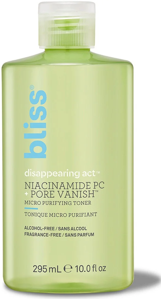 Bliss Disappearing Act Micro Niacinamide Pc + Pore Vanish Toner