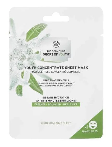 Mặt nạ Body Shop Drops Of Youth Concentrate Sheet Mask