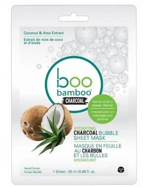 Mặt nạ Boo Bamboo Hydrating Charcoal Bubble Sheet Mask
