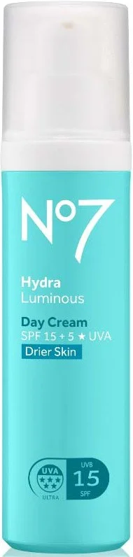 Boots No7 No7 Hydraluminous Day Cream Spf 15 Drier Skin