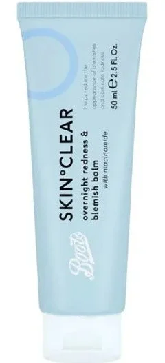 Boots Skin Clear Overnight & Redness Blemish Balm With Niacinamide