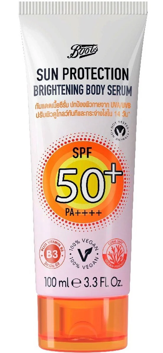 Tinh chất Boots Sun Protection Brightening Body Serum