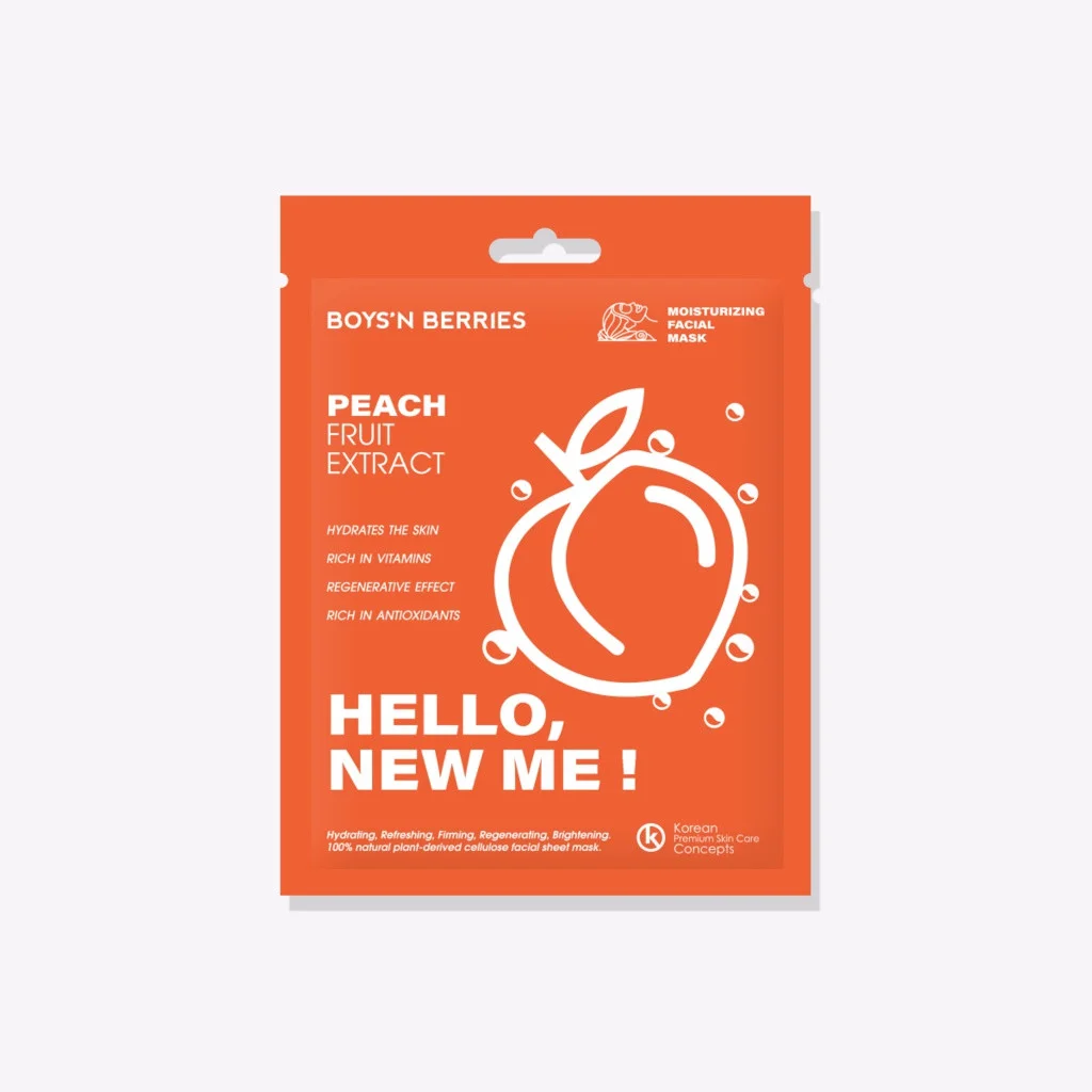Mặt nạ Boys'n berries Peach Fruit Extract Facial Mask