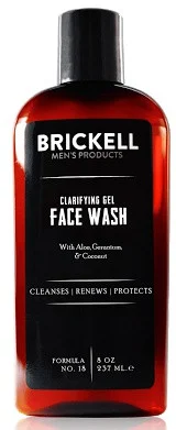 Brickell Men's Products Clarifying Gel Face Wash for Men