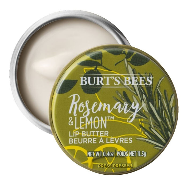 Full ingredients list Burt's Bees Rosemary & Lemon Lip Butter