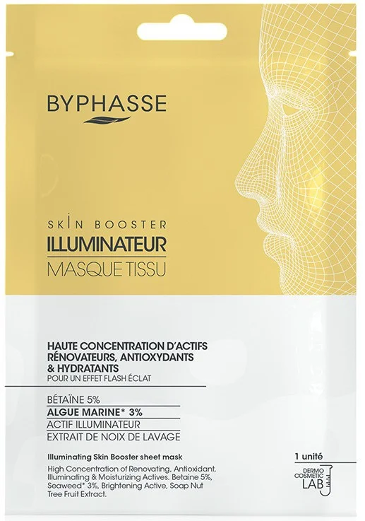 Byphasse Skin Booster Illuminateur Masque Tissu