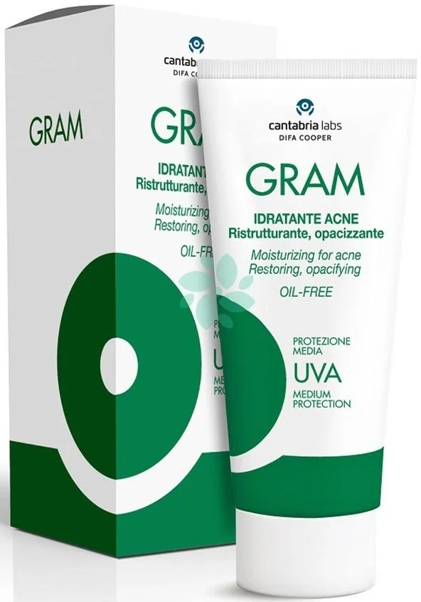 Cantabria Labs Gram Idratante Acne - Ristrutturante, Opacizzante