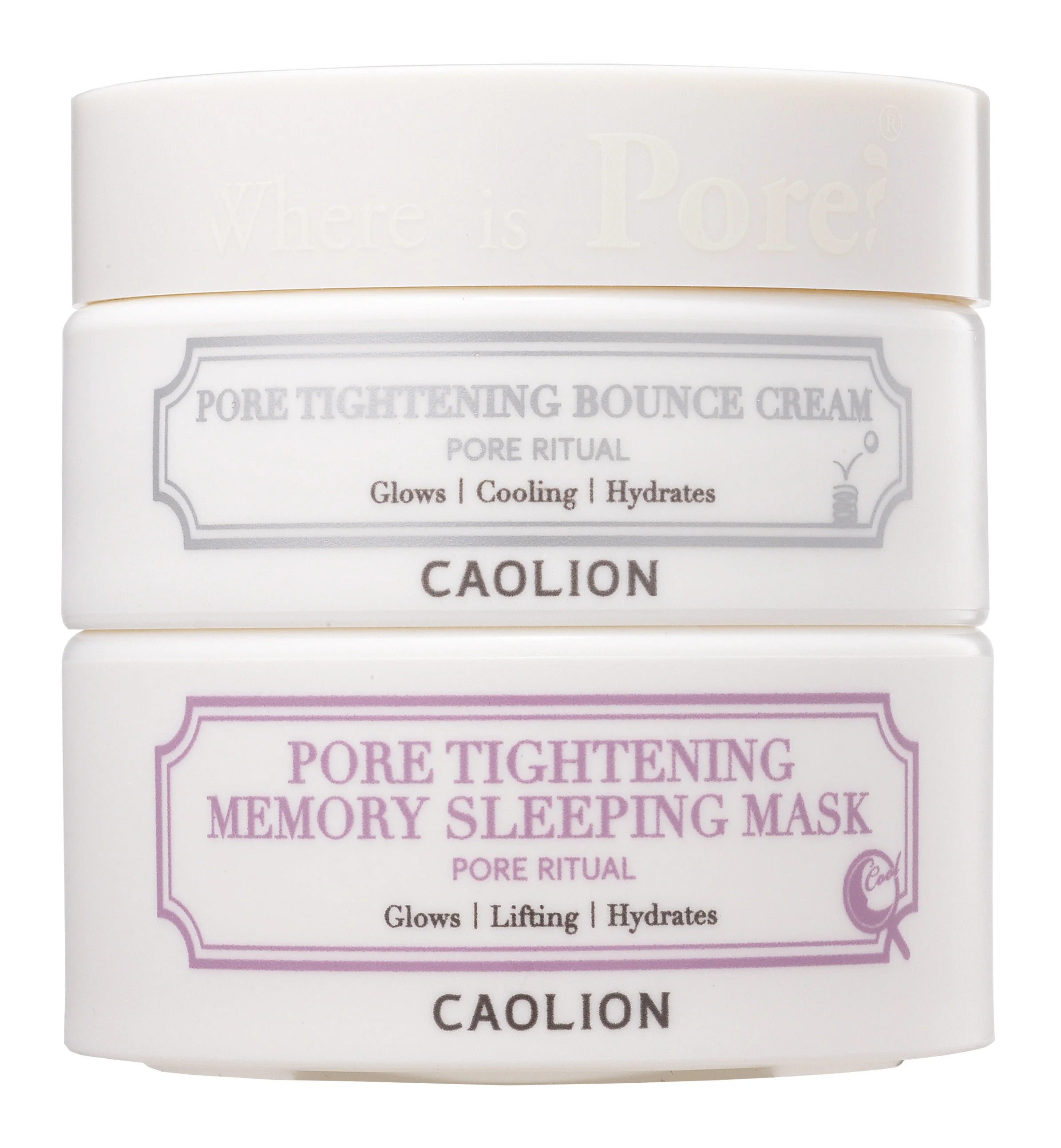 Caolion Pore Tightening Day & Night Glow Duo (Memory Sleeping Mask)