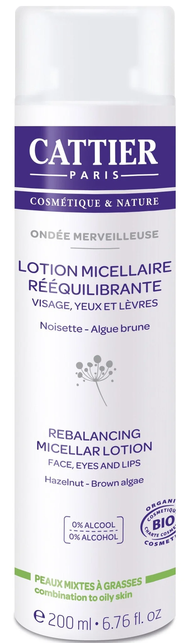 Cattier Paris Lotion Micellaire Reequilibrante Ondee Merveilleuse