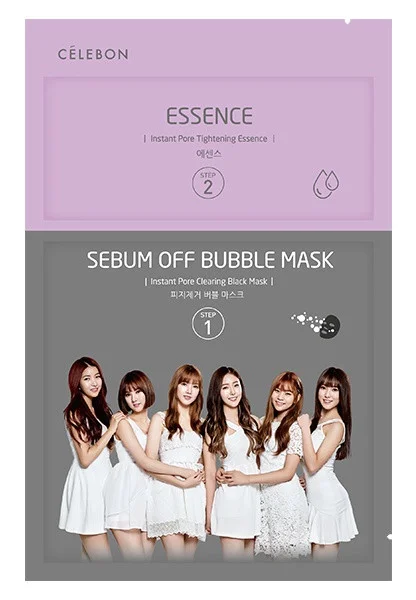 Celebon 2 Step Sebum Off Bubble Mask & Essence