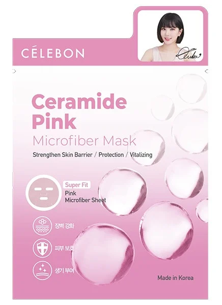 Celebon Ceramide Pink Microfiber Mask