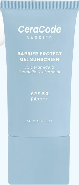 Kem chống nắng CeraCode Barrier Protect Gel Sunscreen SPF 50 Pa++++ 7x Ceramide + Tremella And Bisabolol