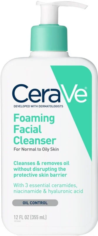 Sữa rửa mặt CeraVe Foaming Cleanser (dành cho da thường đến da dầu)