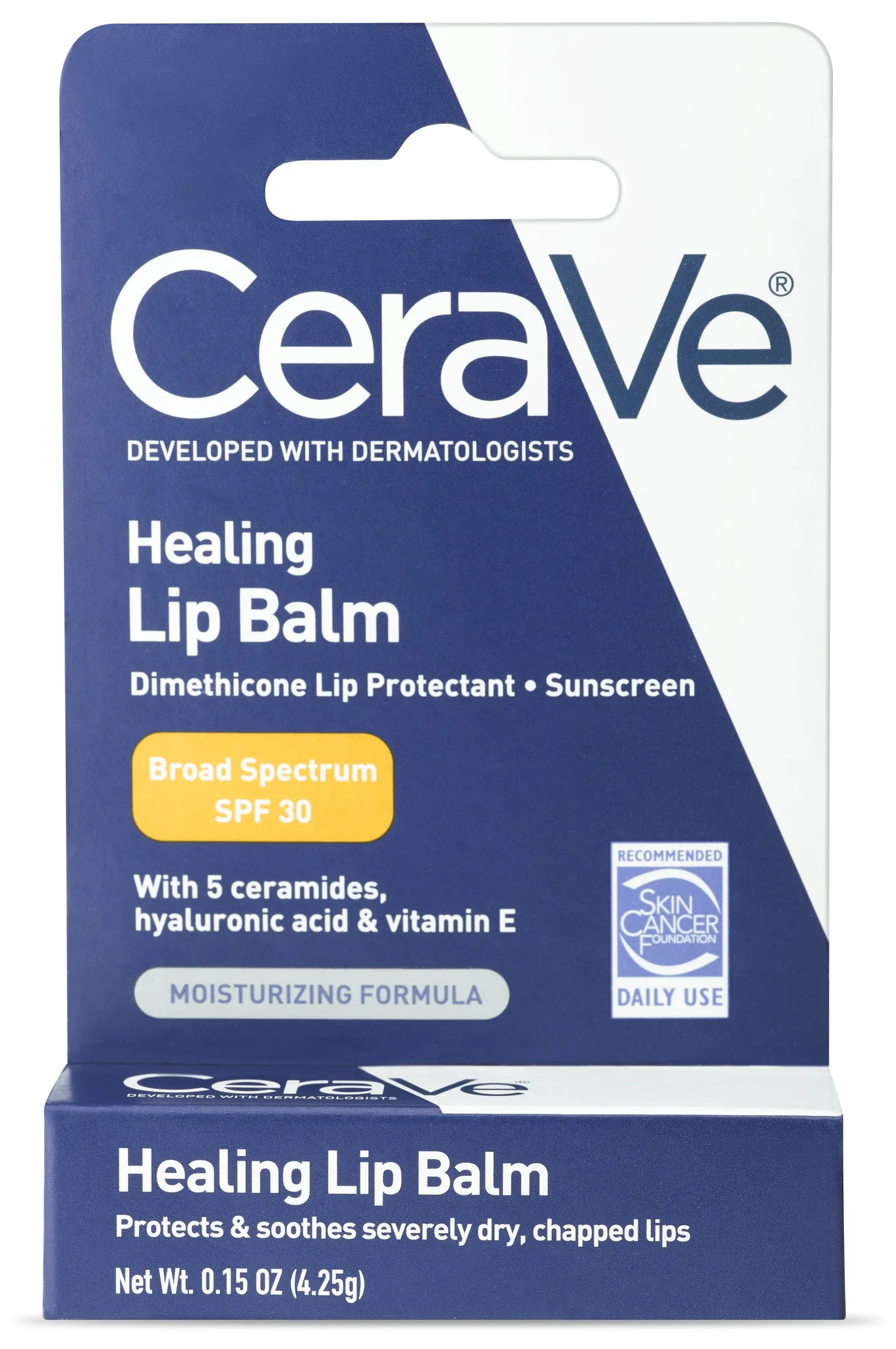 Son dưỡng CeraVe Healing Lip Balm SPF 30