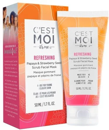 C'est Moi Refreshing Papaya & Strawberry Seed Scrub Facial Mask