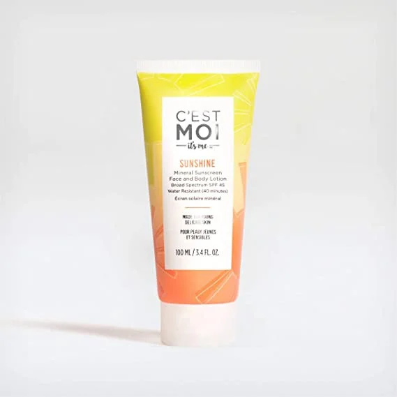 C'est Moi Sunshine Mineral Sunscreen Lotion Broad Spectrum Spf 45 Water Resistant