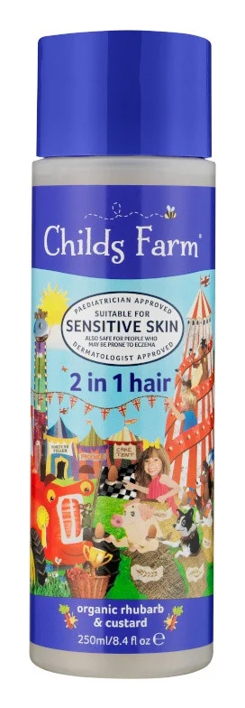 Dầu xả Childs Farm 2 In 1 Shampoo & Conditioner Rhubarb & Custard