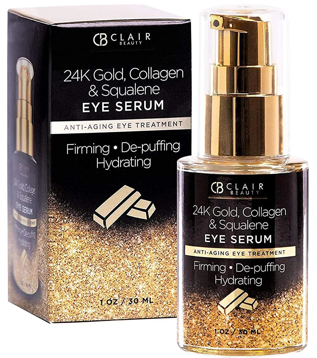 Tinh chất Clair Beauty 24k Gold Collagen & Squalene Eye Serum