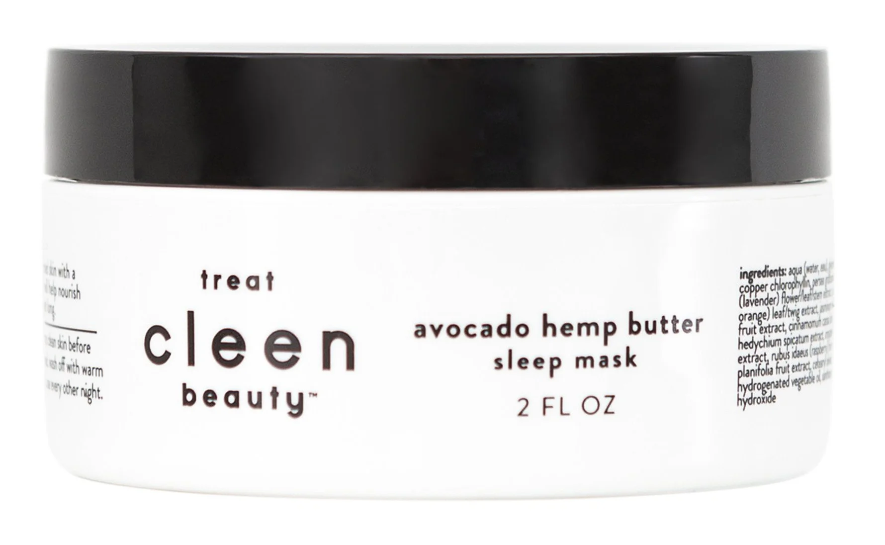 Cleen Beauty Sleep Mask With Avocado & Hemp Butter
