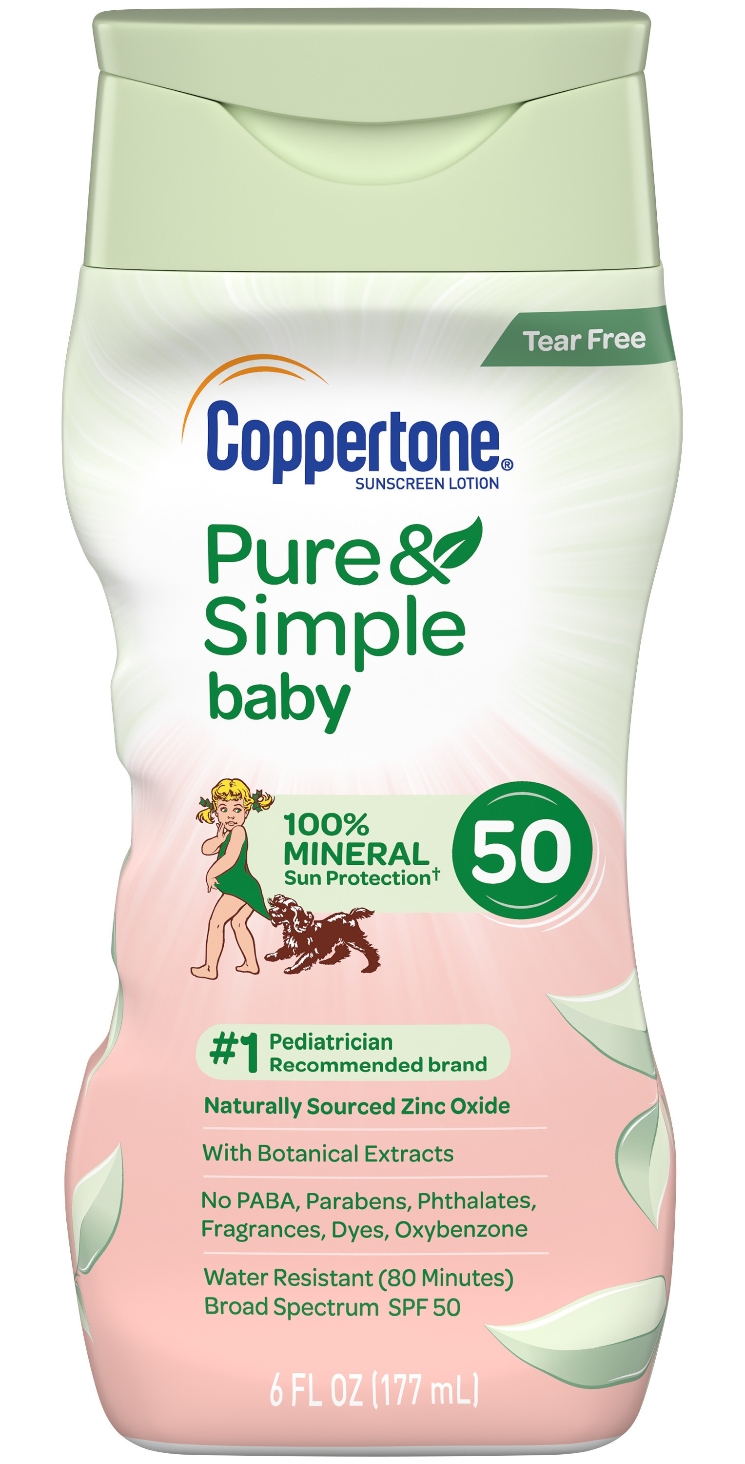 Full ingredients list Coppertone Pure & Simple Baby Tear Free ...