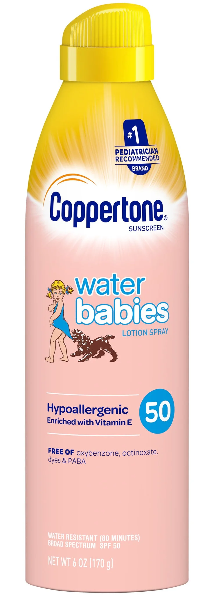 Coppertone Water Babies Lotion Spray SPF 50