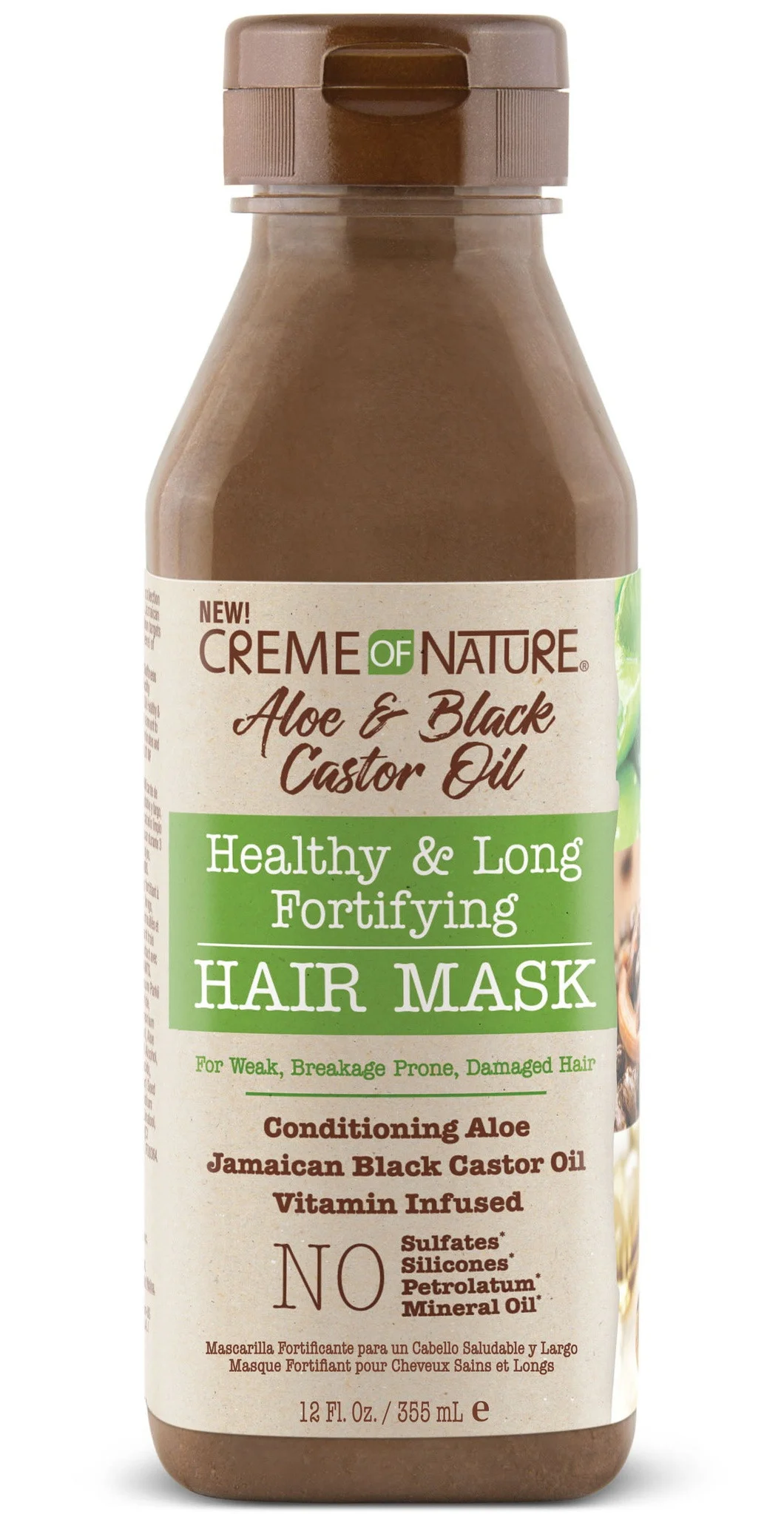 Creme of Nature Aloe & Black Castor Oil Healthy & Long Fortifying Hair Mask