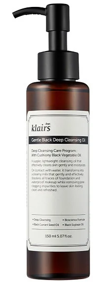 dear Klairs Gentle Black Deep Cleansing Oil