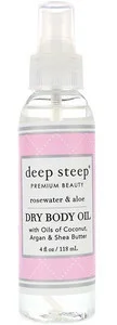 Deep Steep Dry Body Oil, Rosewater & Aloe