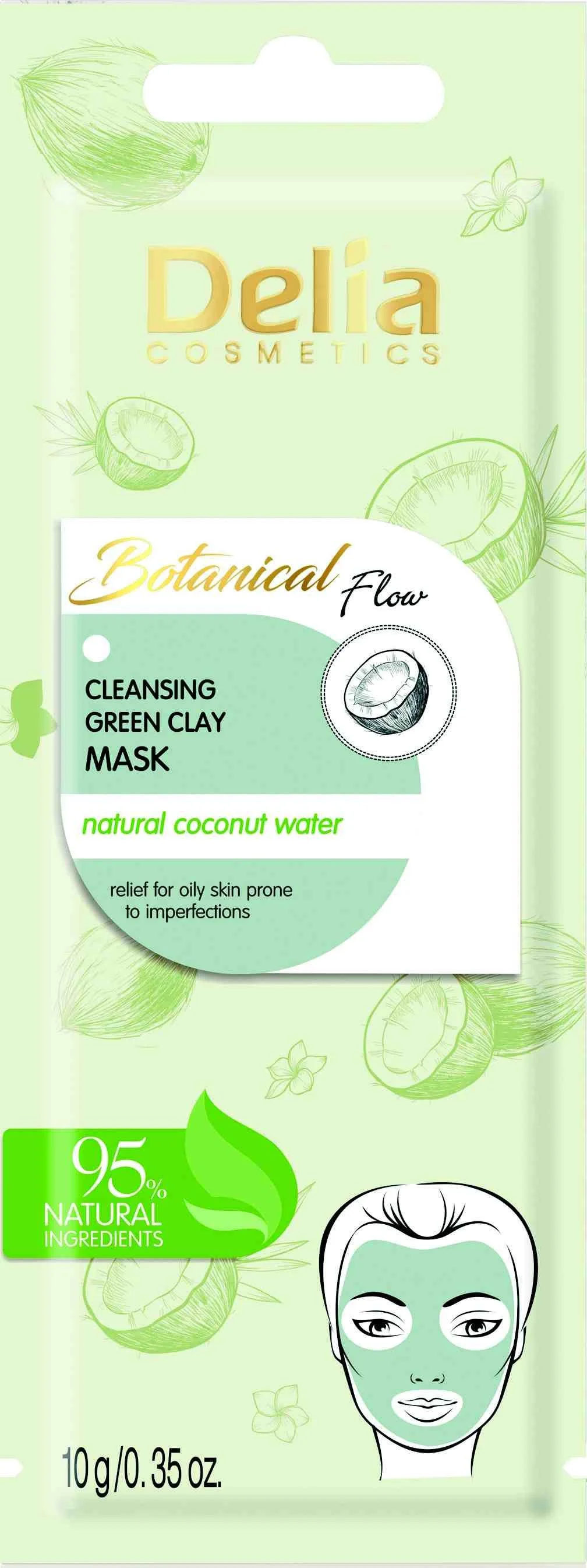 Mặt nạ Delia Botanical Flow Cleansing Green Clay Mask