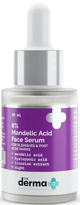 Tinh chất Derma Co 8% Mandelic Acid Face Serum With Hyaluronic Acid & Licorice