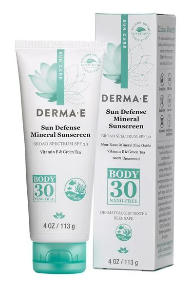 Kem chống nắng DERMA E Natural Mineral Sunscreen Spf 30 Body