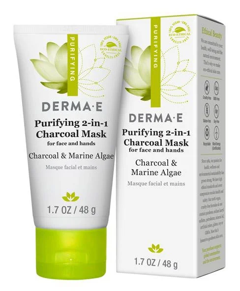 DERMA E Purifying 2-In-1 Charcoal Mask