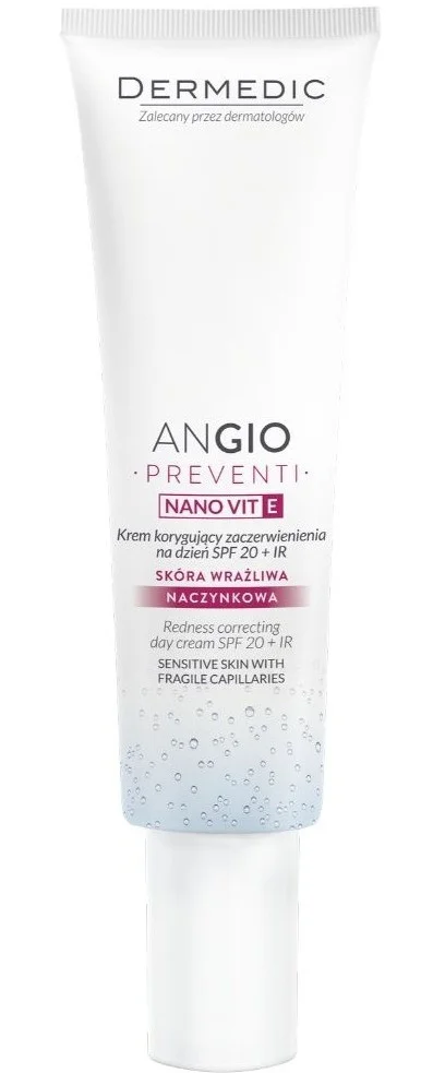 Dermedic Angio Preventi Redness Correcting Day Cream SPF 20 + IR