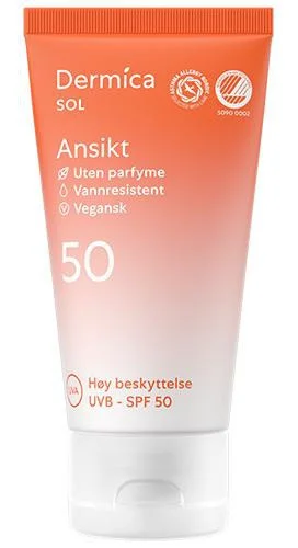 Dermica Sol Solkrem Ansikt SPF50