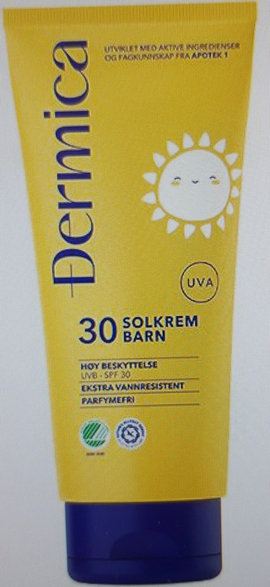 Dermica Solkrem Til Barn SPF 30