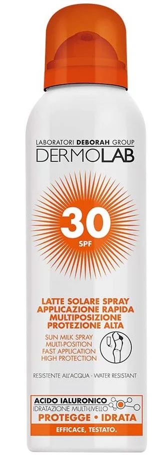 DermoLab Deborah group Sun Milk Spray For Face And Body - High Protection - SPF 30