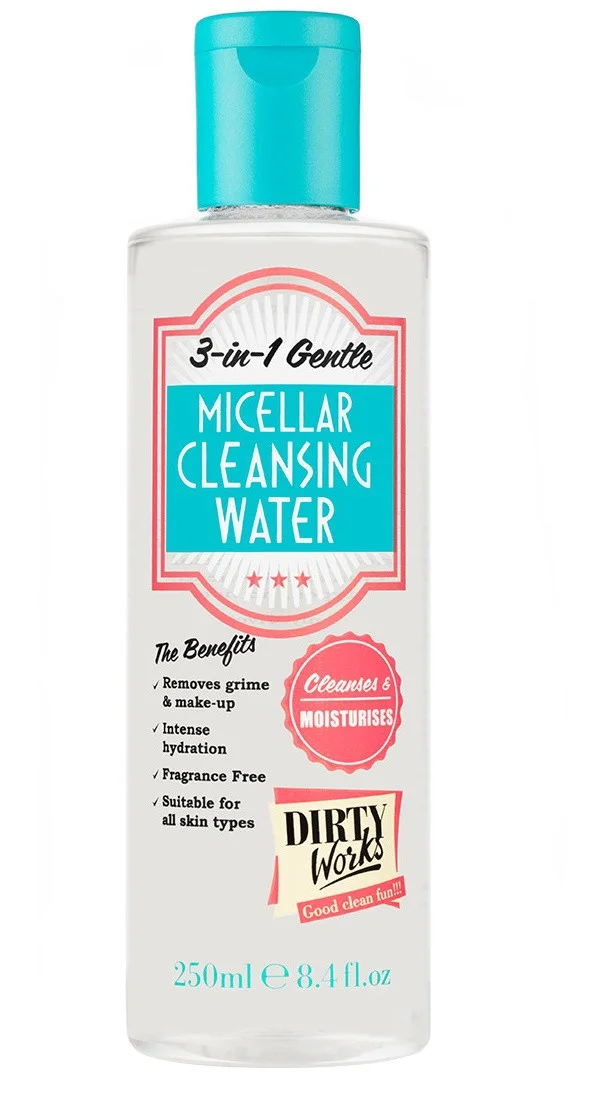 Nước tẩy trang Dirty Works (Sainsbury's) 3 In 1 Gentle Micellar Cleansing Water