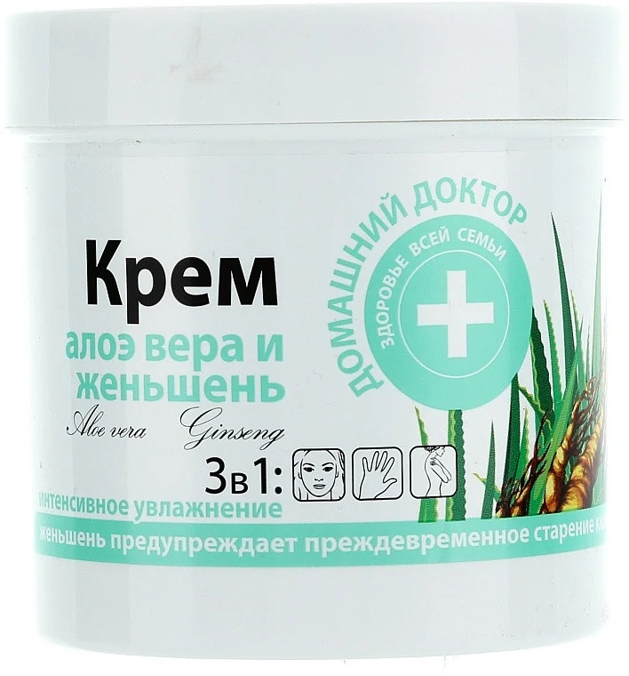 Kem Domashniy Doktor Face Cream Aloe And Ginseng