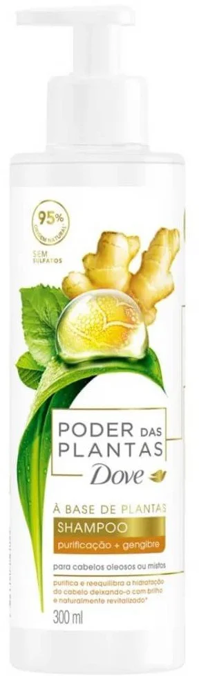 Dầu gội Dove Shampoo Poder Das Plantas Purificação + Gengibre