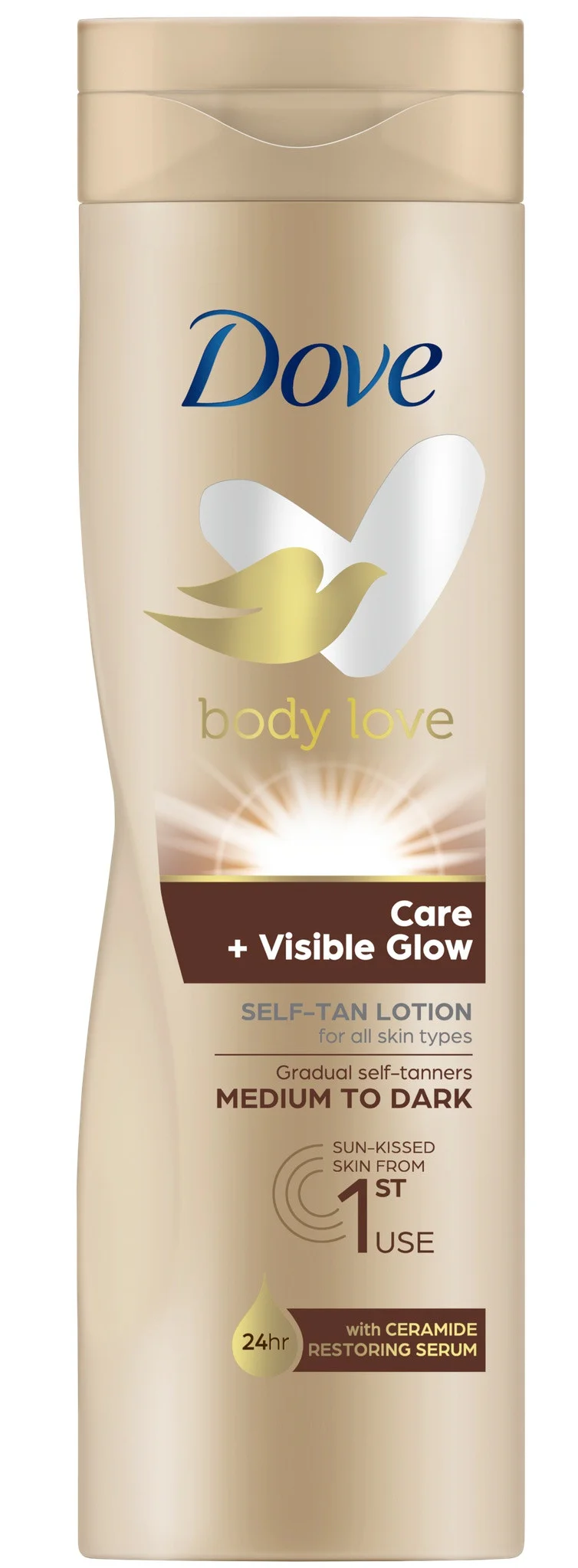 Sữa dưỡng Dove Visible Glow Self-tan Lotion Medium To Dark