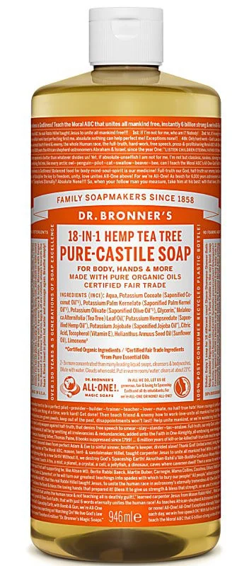 Dr Bronner Tea Tree Pure-Castile Liquid Soap