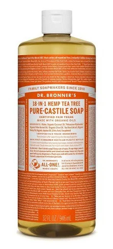 Xà phòng Dr. Bronner's 18 In 1 Hemp Tea Tree Pure-Castile Soap