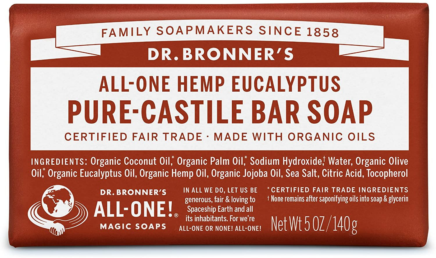 Dr. Bronner's Organic Eucalyptus Soap Bar