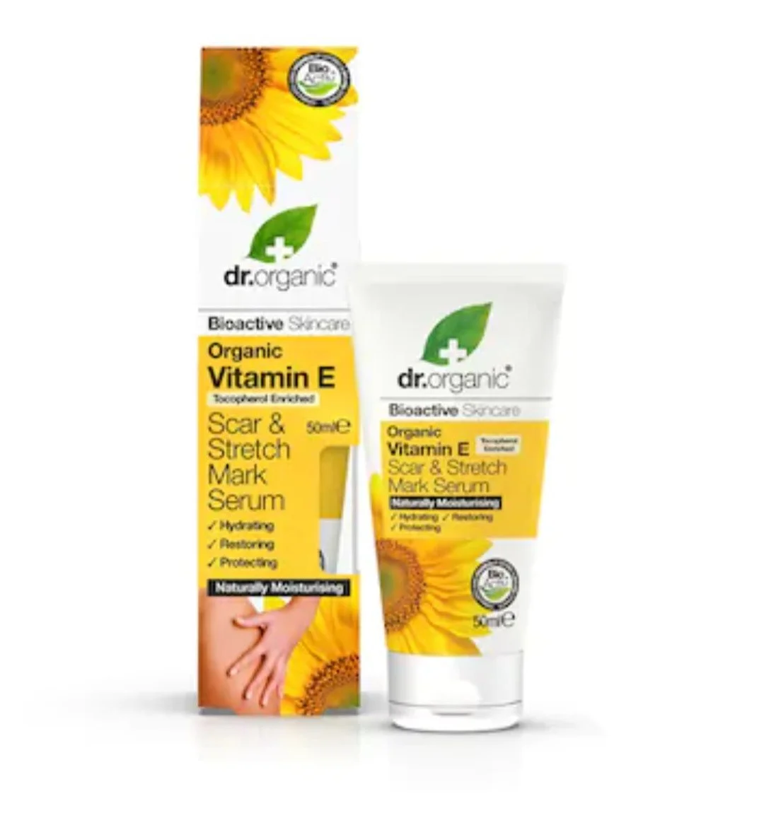 Tinh chất trị rạn da Dr Organic Vitamin E Scar & Stretch Mark Serum