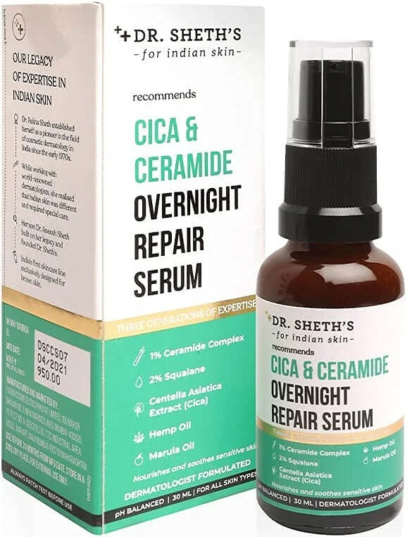 Dr. Sheth's Cica & Ceramide Overnight Repair Serum