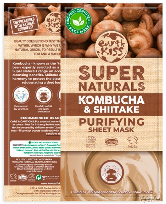 Earth Kiss Kombucha & Shiitake Purifying Sheet Mask